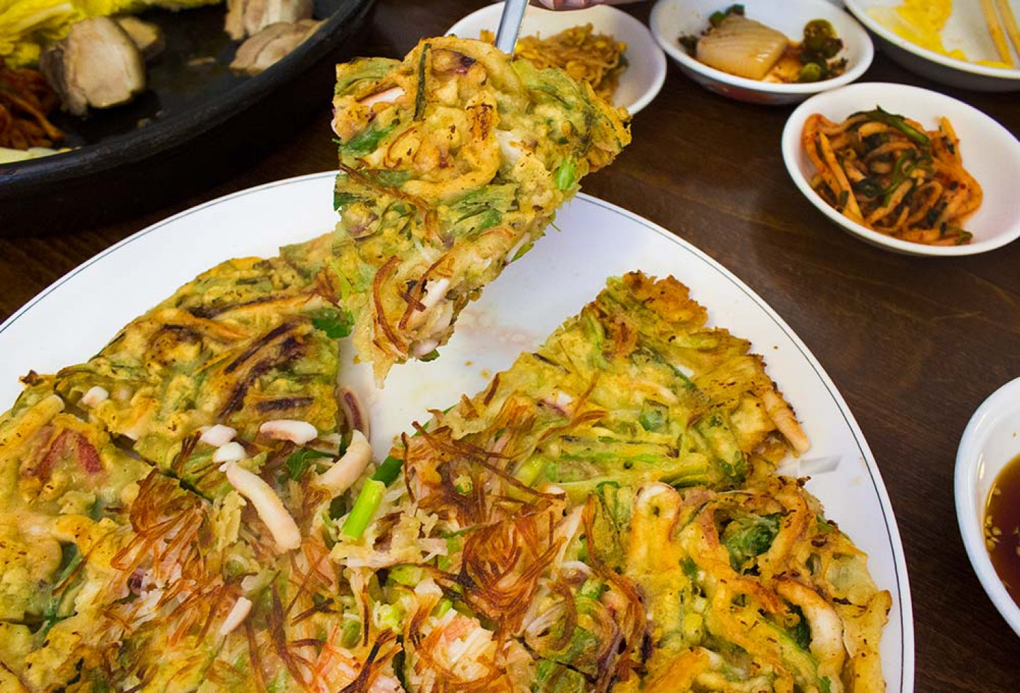 İştah açıcı Kore yemekleri