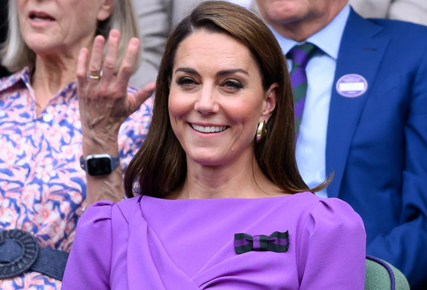 Kanser tedavisi devam eden Kate Middleton Wimbledon finaline katıldı